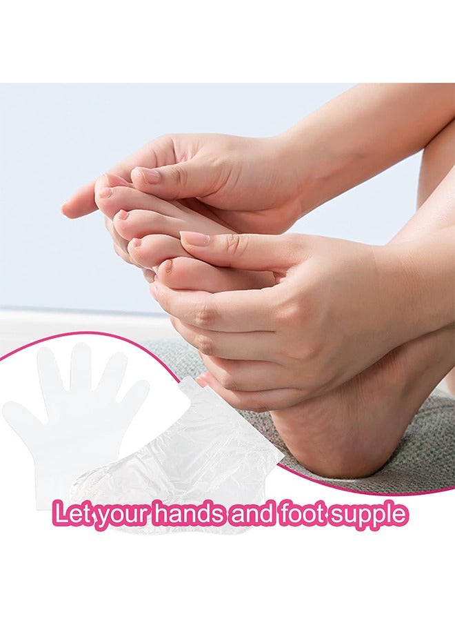 Generic Paraffin Wax Liners for Feet and Hand, 200pcs Larger and Thicker Plastic Hand and Foot Bags, Plastic Paraffin Bath Mitt Glove and Sock Liners Paraffin Wax Mitts (paraffin gloves for hands and foot) - Image 5