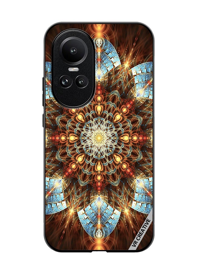 VR CREATIVE Protective Case Cover For Oppo Reno 10 Mandala Design Multicolour - Image 1