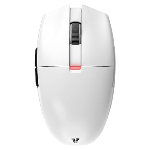 FANTECH ARIA XD7 Wireless Gaming Mouse Pixart 3395 Gaming Sensor 26000 DPI, HUANO Switches, Super Lightweight 59 Grams and Ambidextrous Egg Shape, 3 Mode Connectivity, White - Image 1