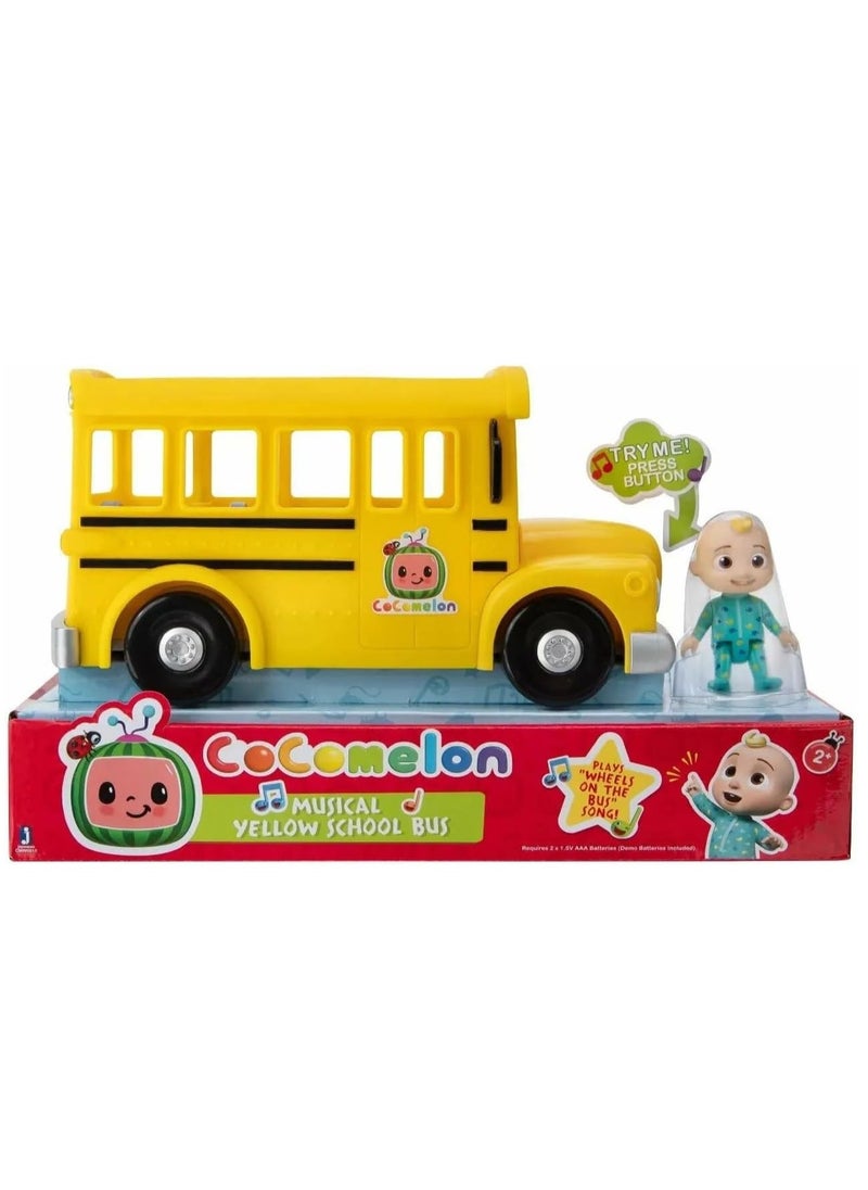 Jazwares Musical Yellow School Bus with JJ Figure  - Image 1