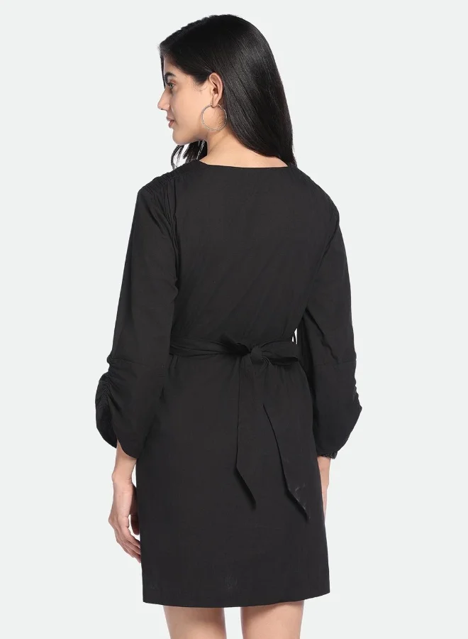 Dennis Lingo V-Neck Mini Dress