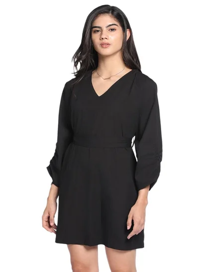 Dennis Lingo V-Neck Mini Dress