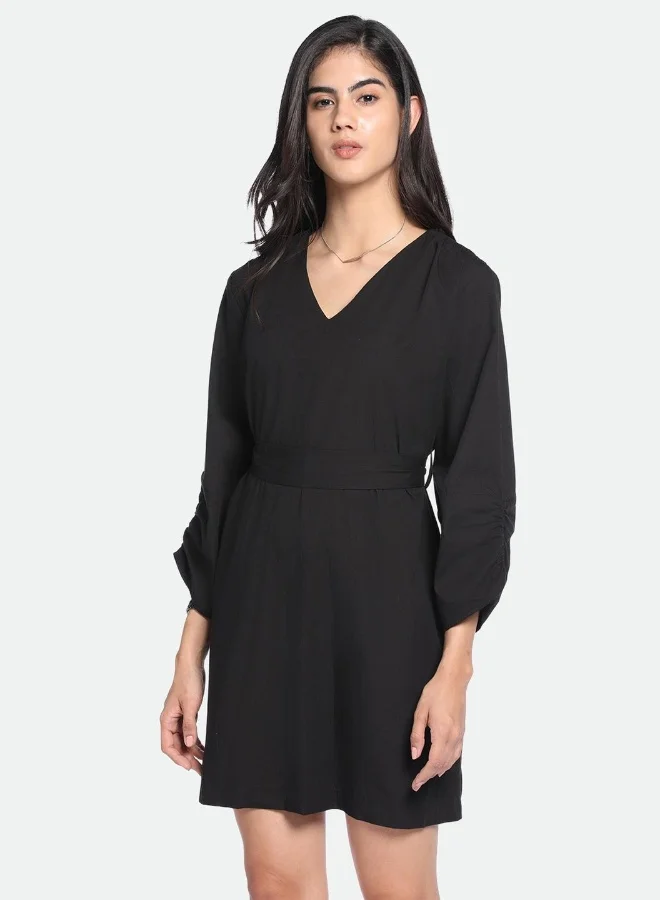 Dennis Lingo V-Neck Mini Dress