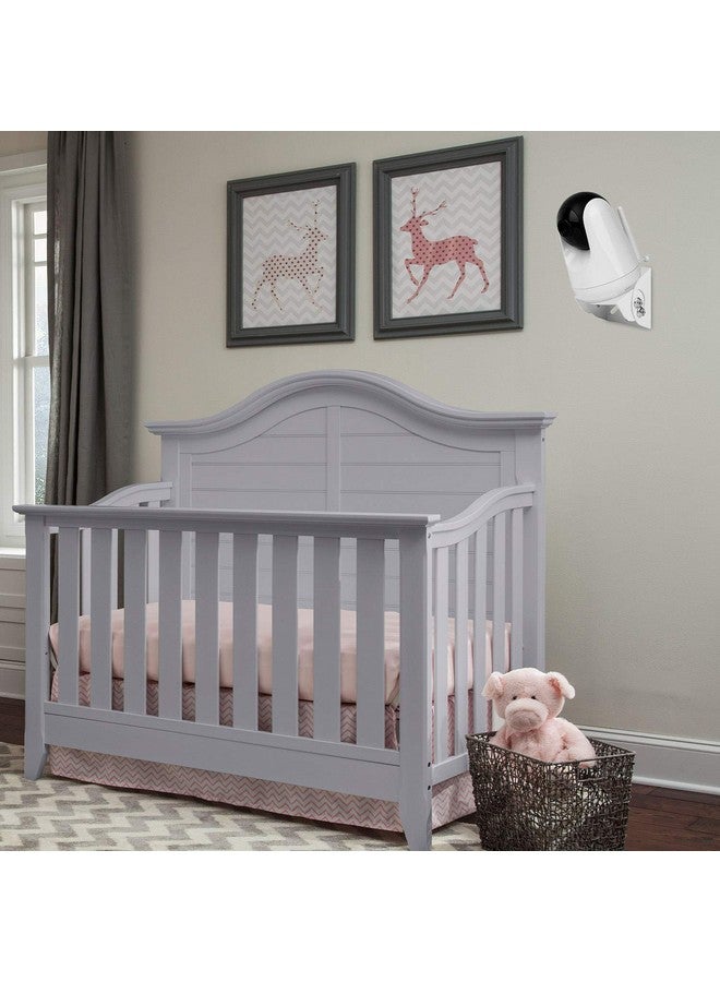 Uogw Baby Monitor Mount Compatible with VAVA Baby Monitor Camera VA-IH006 / VA-IH009 / Hipp Baby Monitor,Adjustable Angle Wall Mount Bracket,Aluminum Alloy Material (White) - Image 2