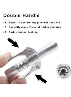 Inditrust Inditrust Double handle Manual Grease gun Coupler pneumatic compatible with all grease guns 1 pc  - Image 4