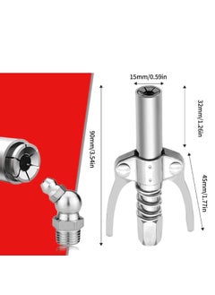 Inditrust Inditrust Double handle Manual Grease gun Coupler pneumatic compatible with all grease guns 1 pc  - Image 5