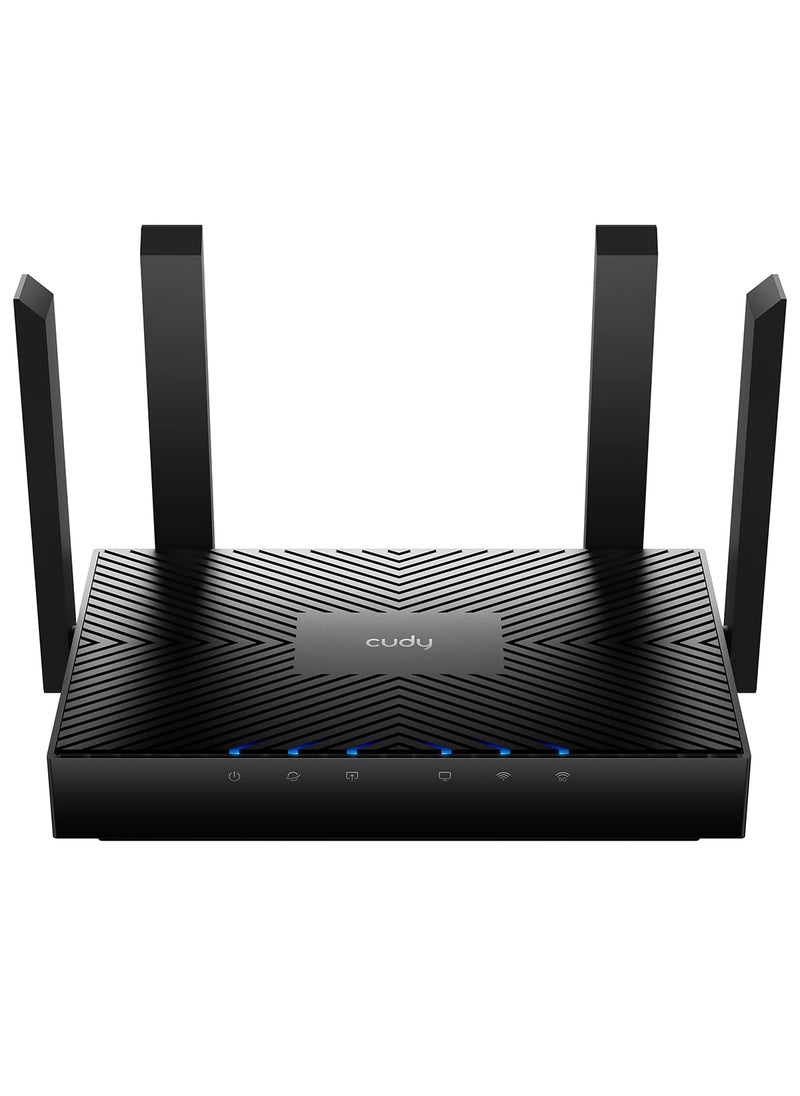 cudy Cudy AX3000 WiFi 6 Router – 802.11ax Wireless Router, Gigabit, Dual Band Internet Router, VPN Router, MU-MIMO, WireGuard, Cudy Mesh Compatible WR3000  - Image 1