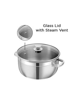 VINOD Vinod Stainless Steel Bremen Saucepot with Glass Lid- Diameter 20 cm, Capacity 3 Litre (Induction and Gas Stove Friendly), 2 Years Warranty, Silver  - Image 3