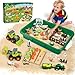 FRUSE Play Sand Farm ToysSensory Bins for Toddlers with 22lbs Sensory Play SandFarm Figures Tractor PlaysetSandbox Toys for Kids 3 4 5 6 7 - Image 2