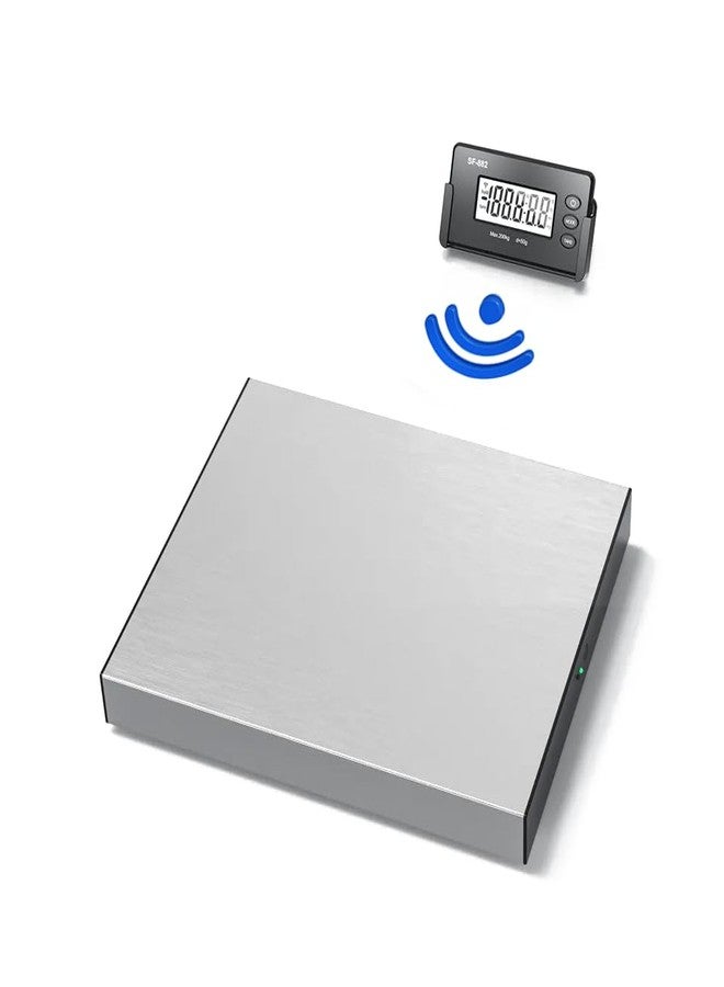 ميزان شحن رقمي شديد التحمل Arkscan S28 مع شاشة عرض لاسلكية، مصنوع من الفولاذ المقاوم للصدأ، مناسب للطرود البريدية بمختلف الأحجام والأوزان، للاستخدام التجاري والمنزلي، متوفر بثلاث وحدات قياس، ومحول طاقة تيار مستمر مرفق. - Image 1