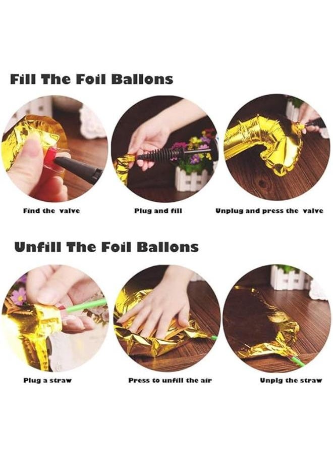 Generic - 40PCS Balloons Set Aluminum Film Happy Birthday Balloon Kit for Birthday Wedding Graduations New Years Celebrations Party Decoration 3th birthday - Image 1