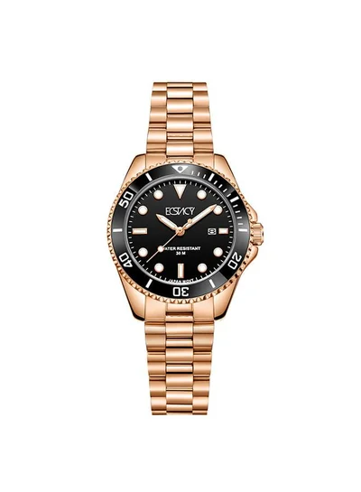 ECSTACY Women's Stainless Steel Analog Watch E24504-RBKB - 32 mm