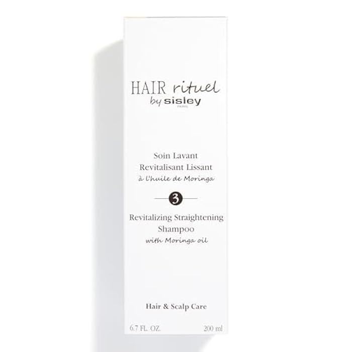 Hair Rituel by Sisley Paris Revitalizing Straightening Shampoo with Moringa Oil - 200 mL - Gently Cleanses, Improves Look of Shine, Supports Hair & Scalp Health - Creamy Foam Texture - Sulfate Free - Image 4