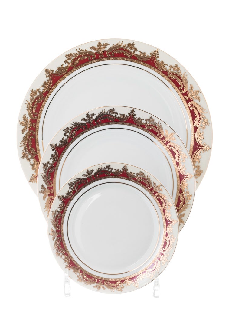 هيك طقم سفرة بورسلين ريتشفاين مطلي بالذهب 100 قطعة - Image 2