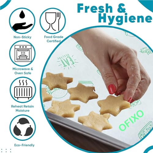 OFIXO Food WRAP Multipurpose Food Wrapping Paper | 50 Meter | Perfect Premium Food Wrapping Paper for Cooking, Baking, Packing and Serving Foods (Pack of 1) - Image 3