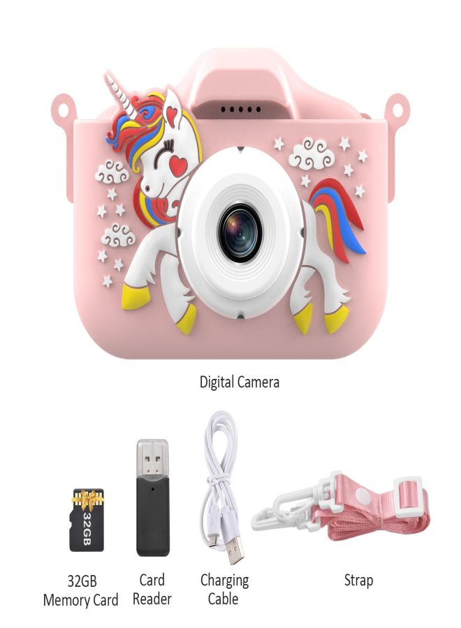 X10S Children's Camera Photography and Video Game Multi functional Leather Case with 32GB Memory Card and Card Reader - Image 4