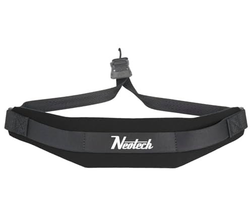 Neo Tech Neotech Saxophone Neck Strap Soft Sax Padded Metal Open Hook for Alto Tenor Baritone Soprano - (Regular - Black) - Made in USA - Image 1
