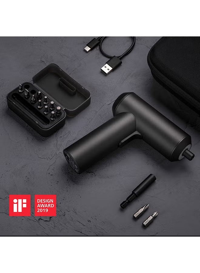 Xiaomi Xiao-mi Mijia Cordless Rechargeable Screwdriver Li-ion Electric Screwdriver with 12PCS S2 Screw Bits Black 16.5x16.5x6.0cm - Image 3