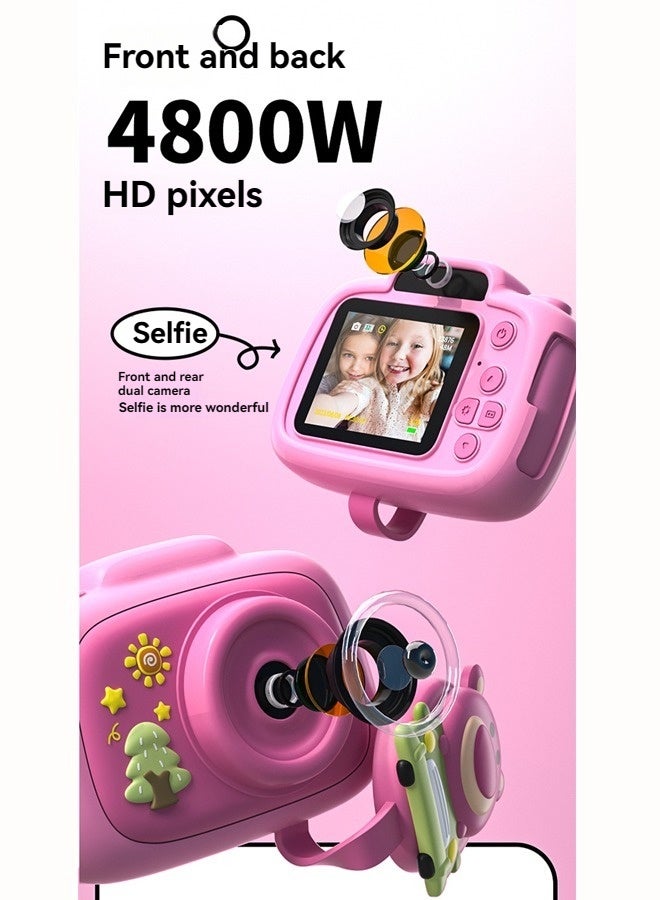 Beauenty Upgrade Selfie Kids Camera, Christmas Birthday Gifts Boys Girls Age 3-12, HD Kids Digital Video Cameras with Cartoon Soft Silicone Cover for Toddler 3 4 5 6 7 8 Years Old 32GB SD Card - Image 5