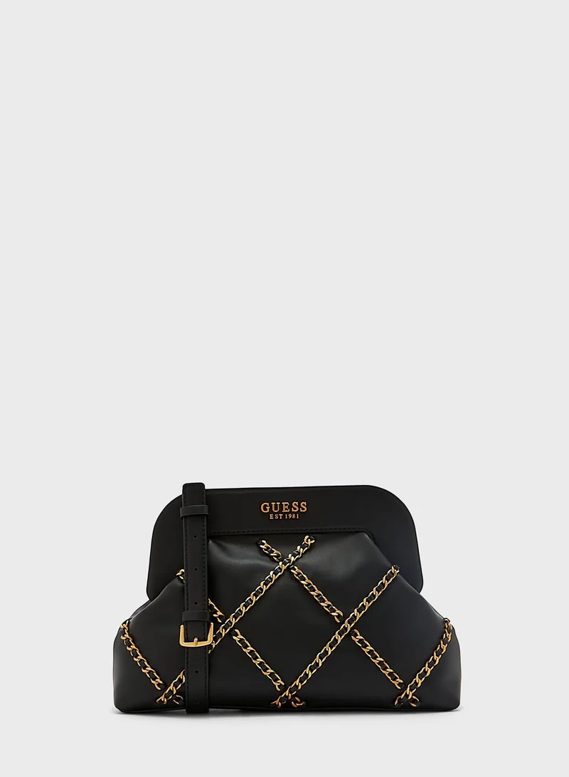 GUESS Abey Frame Clutch Bag