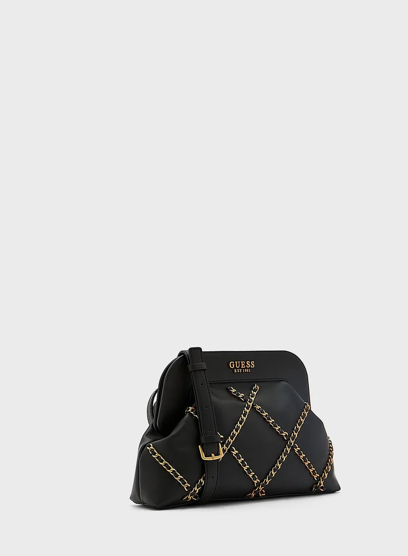 GUESS Abey Frame Clutch Bag