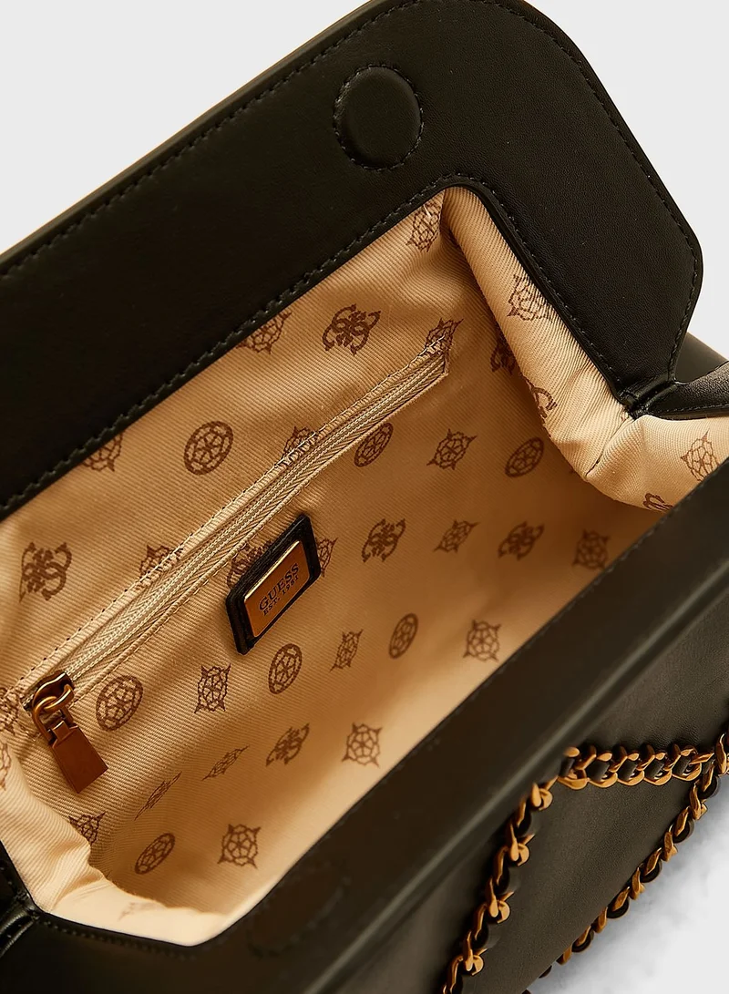 GUESS Abey Frame Clutch Bag