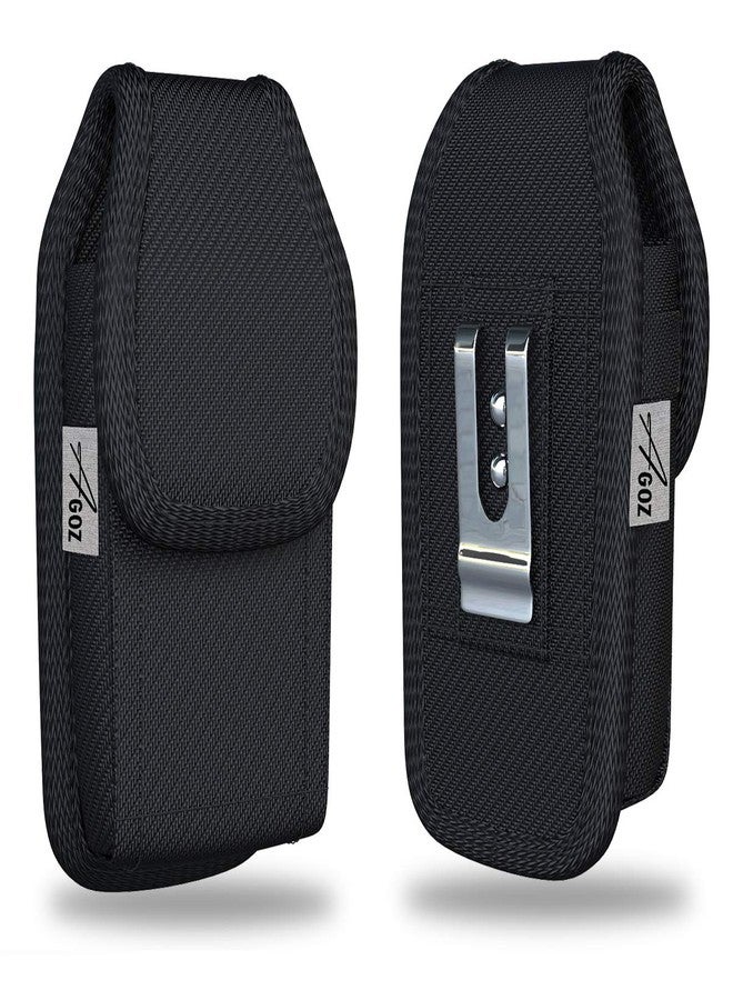 AGOZ Consumer Cellular Link 2, Tracfone LG CLASSIC Flip L125DL, Doro 7050, Doro PhoneEasy 626 Case,LG Exalt LTE,Revere 3, 440G,Verizon Kazuna eTalk, Agoz Flip Phone Holster Pouch Cover with Clip Belt Loops - Image 1