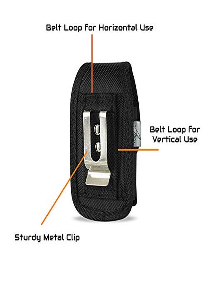 AGOZ Consumer Cellular Link 2, Tracfone LG CLASSIC Flip L125DL, Doro 7050, Doro PhoneEasy 626 Case,LG Exalt LTE,Revere 3, 440G,Verizon Kazuna eTalk, Agoz Flip Phone Holster Pouch Cover with Clip Belt Loops - Image 4