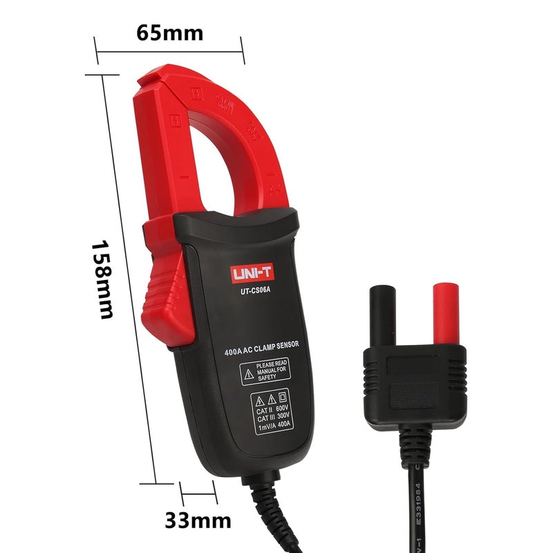 UNI-T UT-CS06A 400A AC Current Clamp Sensor, UT196/UT139C/UT117C Multimeter Option Current Clamp - Image 5