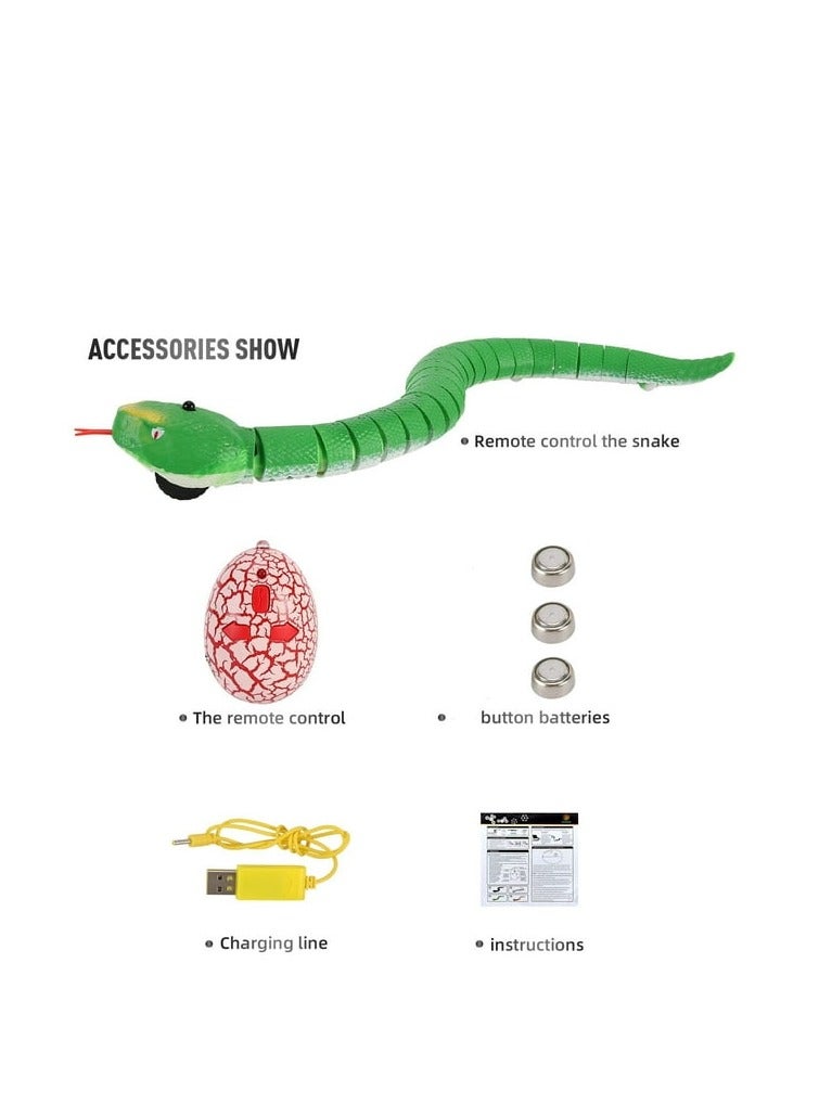 لعبة ثعبان بجهاز تحكم عن بعد - روبوت ثعبان واقعي بجهاز تحكم عن بعد مع حركة مرنة، لعبة متحركة تفاعلية للأطفال والمراهقين، لعبة زواحف ممتعة بجهاز تحكم عن بعد - Image 5