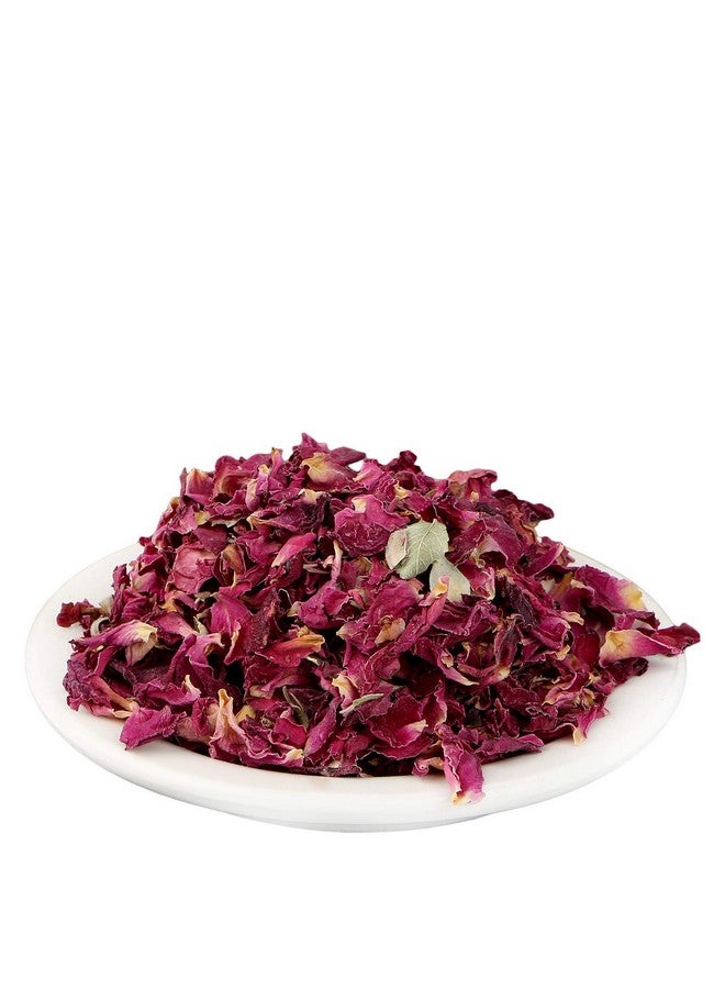 BrijBooti بتلات الورد المجففة الصالحة للأكل من بيرجو ماهافير - جلاب باتي للوجه والجسم والشعر، شاي أعشاب 200 غرام - Image 2
