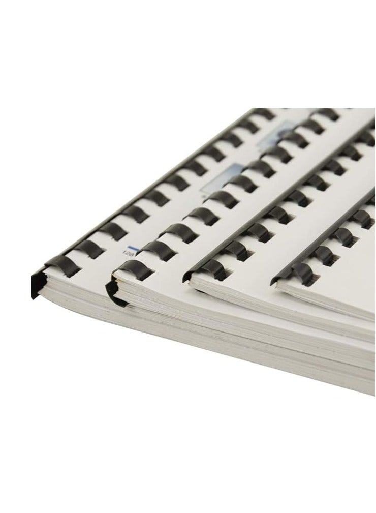 MASTER PLUS Comb Binding Spiral 18mm Plastic 190 Sheet 100pcs - Image 1