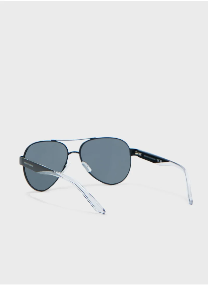 Armani Exchange 0Ax2034S Aviator Sunglasses