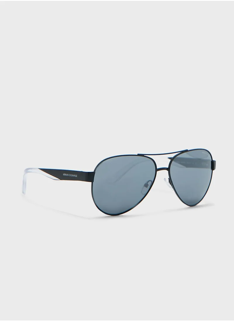 Armani Exchange 0Ax2034S Aviator Sunglasses