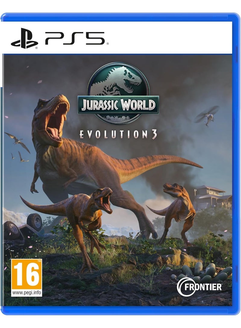 PlayStation Jurassic World Evolution 3 – Dinosaur Park Simulation Strategy Game – PS5 - Image 1