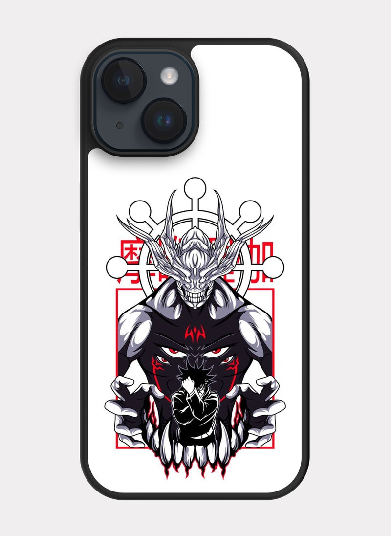 بكسلات كفر ايفون 14 جوجوتسو كايسن ميغومي ابيض - Image 1