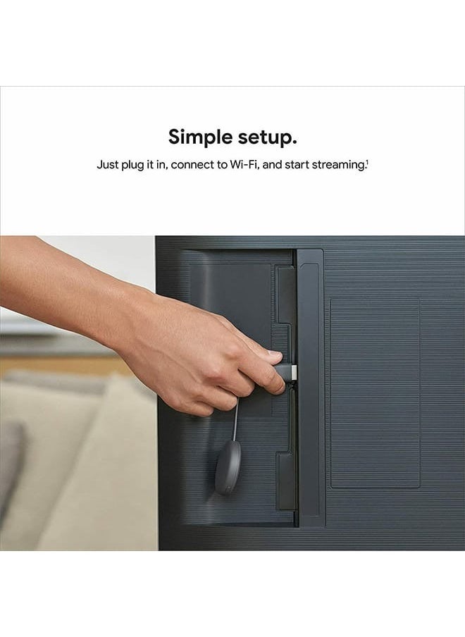 Generic - Chromecast 3rd Generation Media Streaming Device with USB C Type Cable for Wireless Streaming on TV - Image 1
