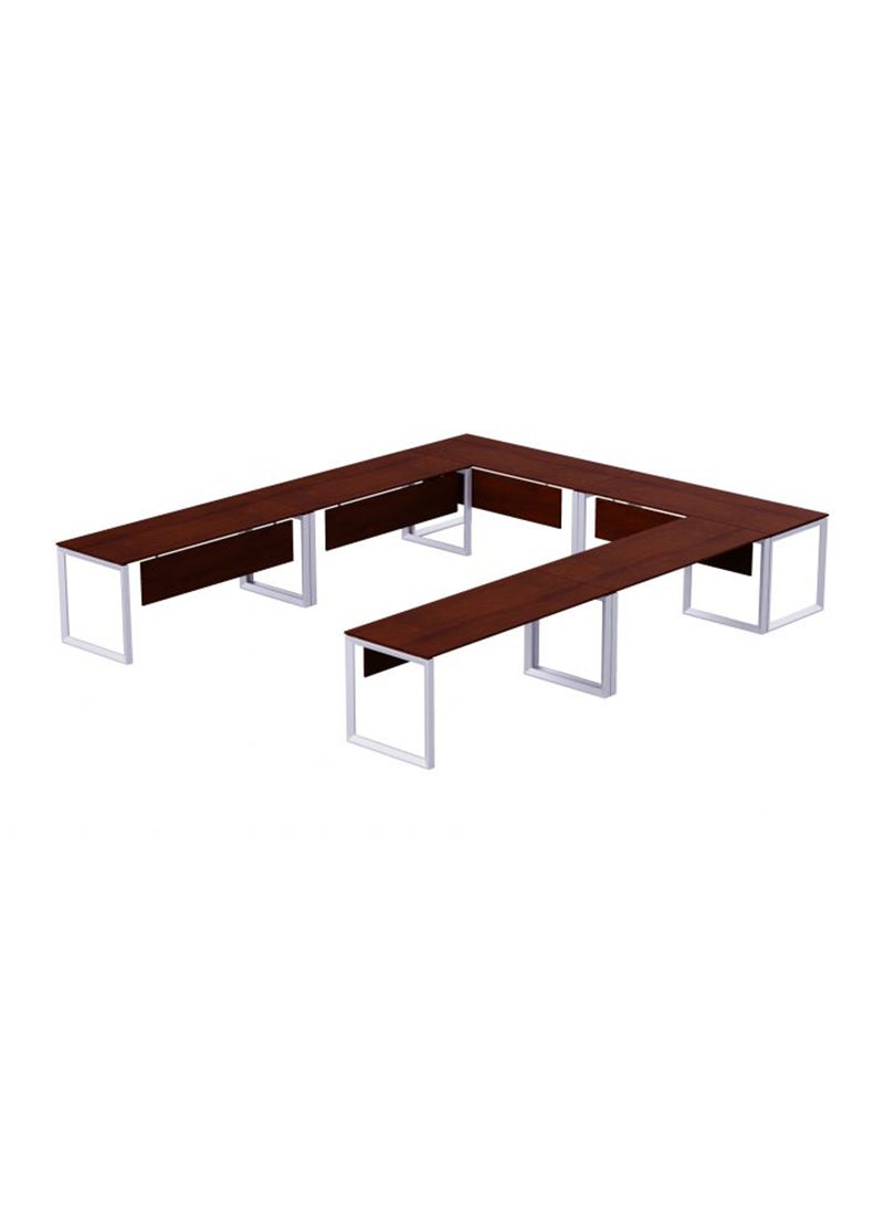 Mahmayi Mahmayi Vorm 136-14 12 Seater Apple Cherry U-Shaped Conference-Meeting Table  - Image 2