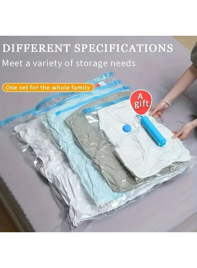 2 Extra Large Vacuum Storage Bags with Hand Pump Space Saving Clothes Bedding Organizer - Image 2