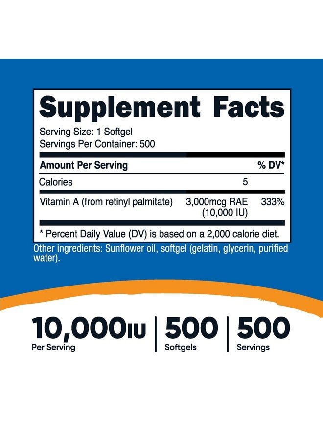 نيوتريكوست فيتامين أ 10000 وحدة دولية، 500 كبسولة هلامية - Image 2
