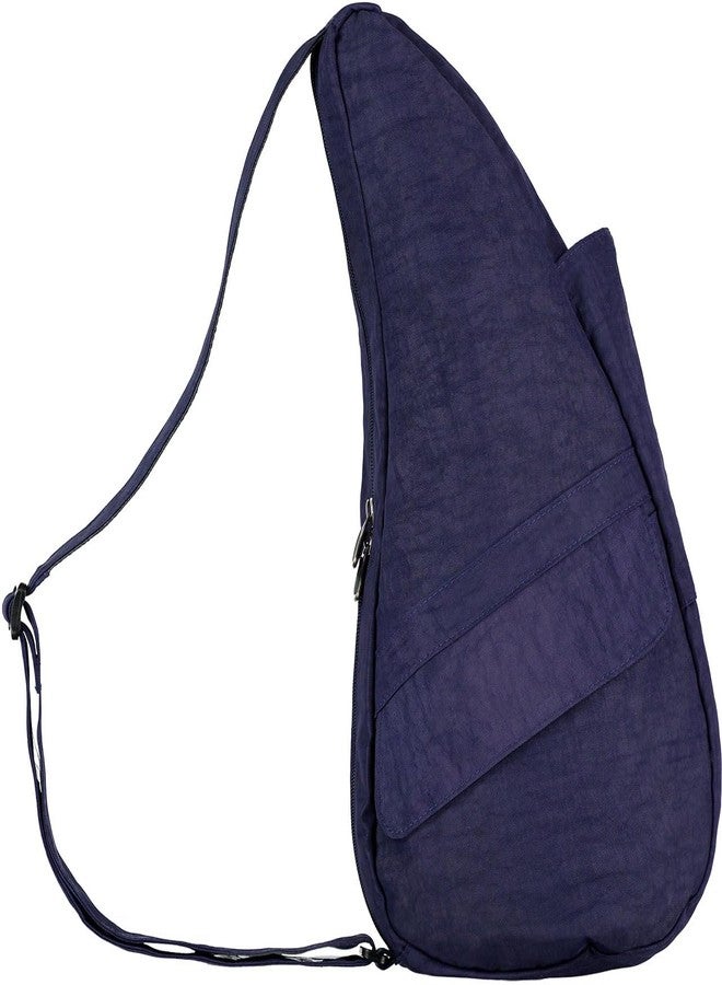AmeriBag 15" Nylon Healthy Back Bag Ergonomic Crossbody Sling for Everyday Use, Travel & Walking Comfort (Blue Night) - Image 2