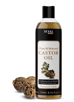 Castor Oil 100% Pure & Natural, Cold Pressed, Therapeutic Grade For Hair Growth, Skin Care, Virgin Oil - 250Ml - pzsku/Z13D7FDE252BE11425C20Z/45/_/1733730162/c182dfe8-ee16-4649-87da-8ae7ab718c25