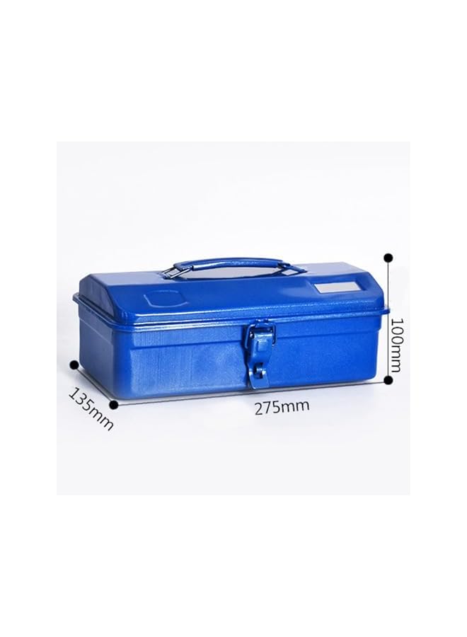 PROMASS promass Thickened Iron Case Metal Tool Box, Large Capacity Portable Toolbox with Lock, Hip Roof Portable Steel Tool Box for Repair Tools Hardware  - Image 4