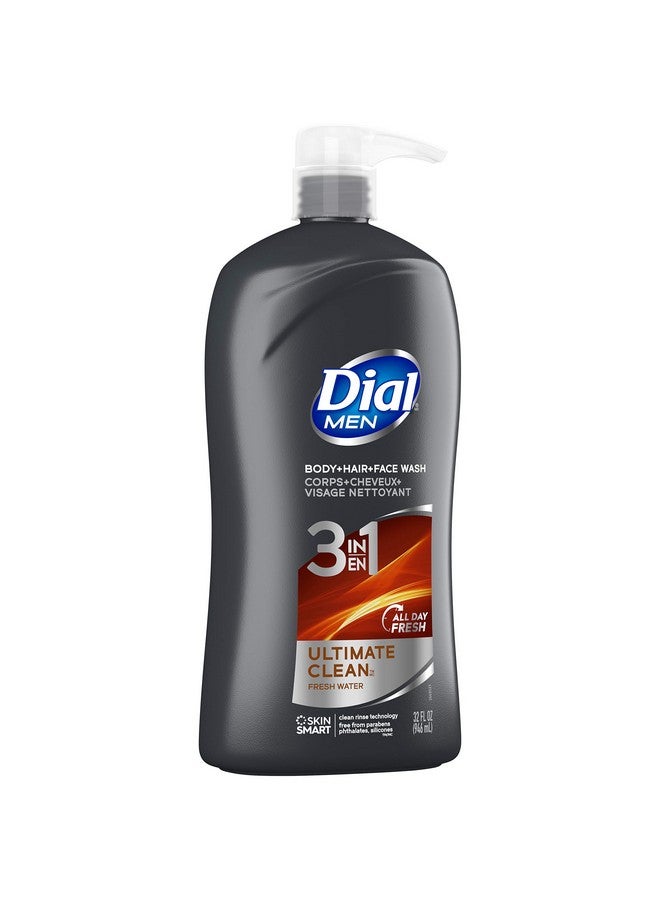 Dial Men 3In1 Body Hair And Face Wash Ultimate Clean 32 Fl Oz - Image 4
