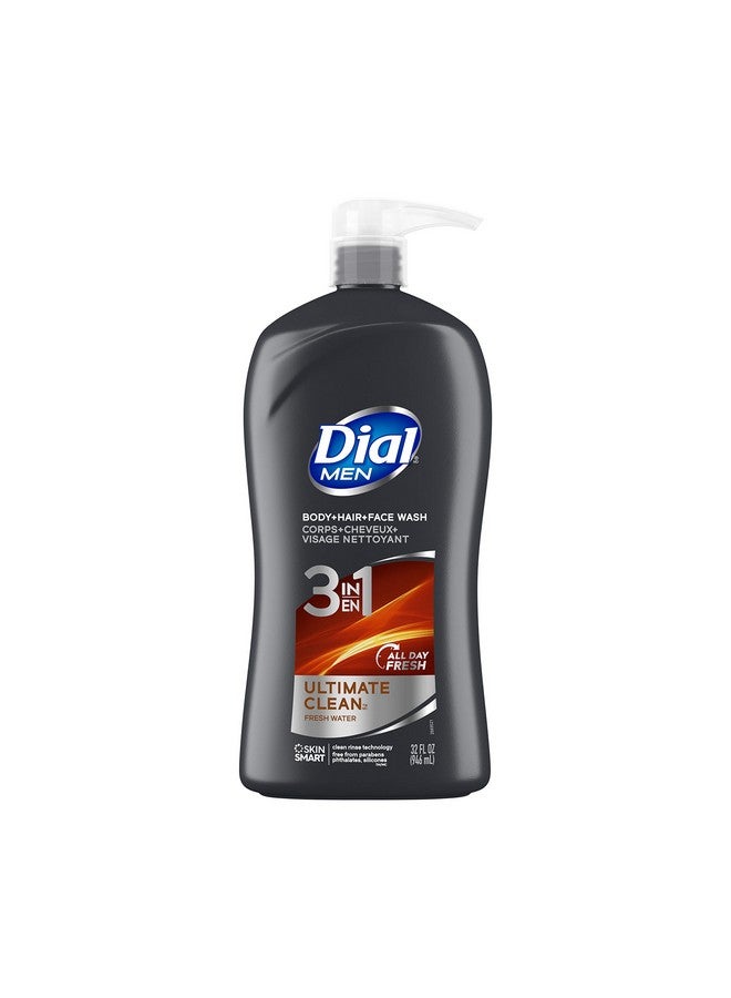 Dial Men 3In1 Body Hair And Face Wash Ultimate Clean 32 Fl Oz - Image 2