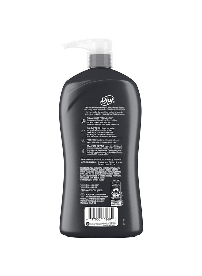 Dial Men 3In1 Body Hair And Face Wash Ultimate Clean 32 Fl Oz - Image 3