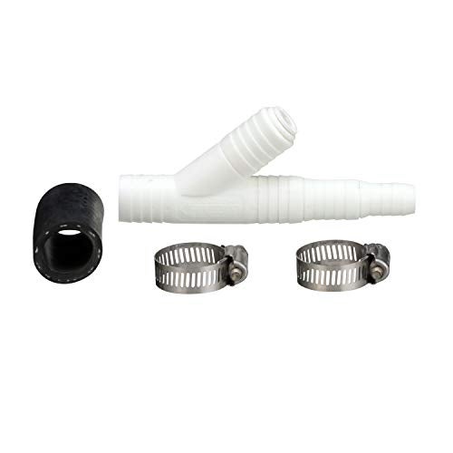 Watts Premier Universal Dishwasher / Drain Line to Garbage Disposal Adapter for Reverse Osmosis Systems, Push-In Fitting & Barb, Hose Coupler, Marine Stainless Steel Hose Clamps, No Drilling Required - Image 4