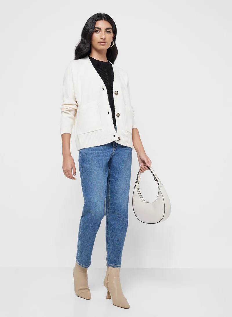 فيرو مودا كارديجان محبوك بتفاصيل جيوب