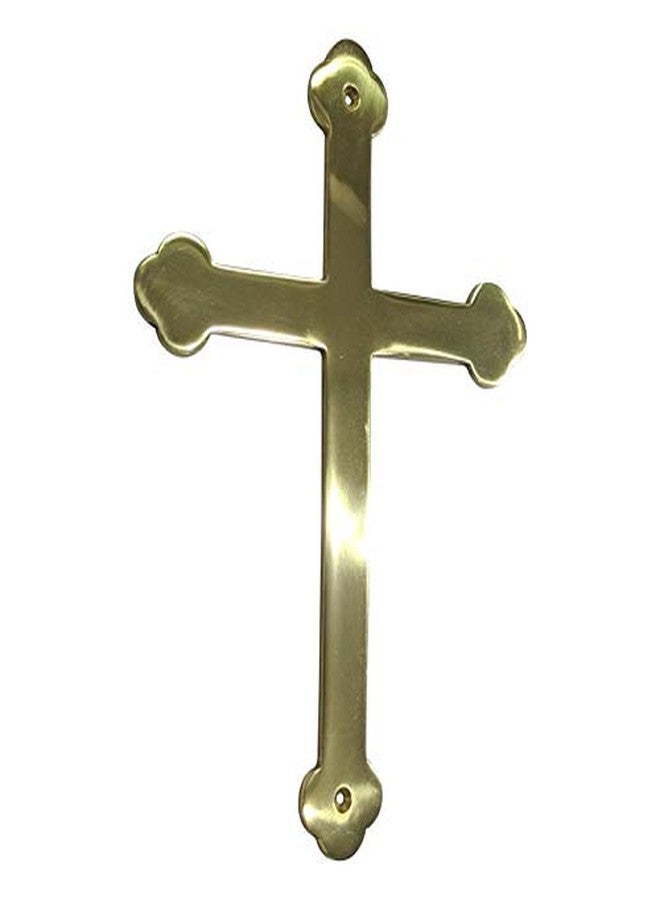 Adonai Hardware Cross Brass Door Sign - Polish Lacquered - Image 3