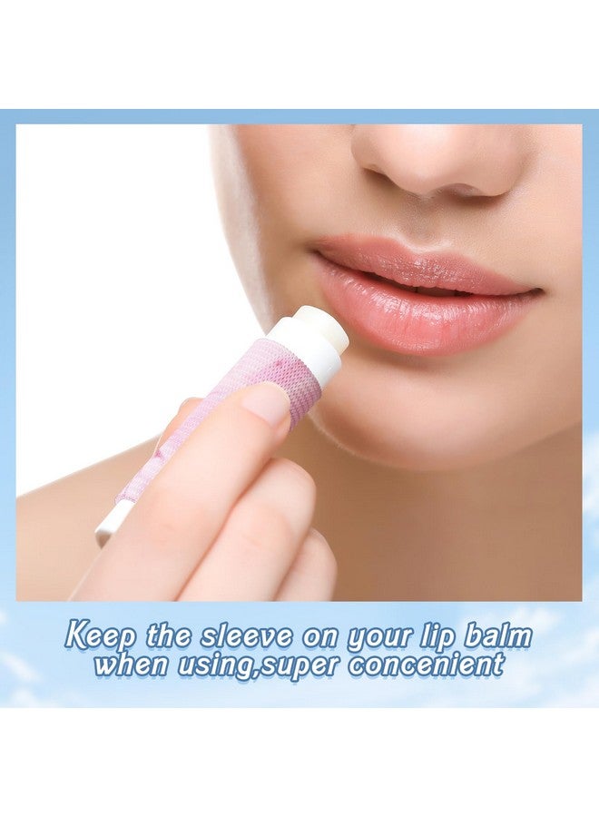 سوريو مجموعة من 10 قطع من حامل مرطب الشفاه من Sureio، سلسلة مفاتيح، حامل أحمر شفاه مضغوط، حامل ملمع شفاه، سلسلة مفاتيح، مشبك مرن لأحمر الشفاه (بنمط رخامي) - Image 3